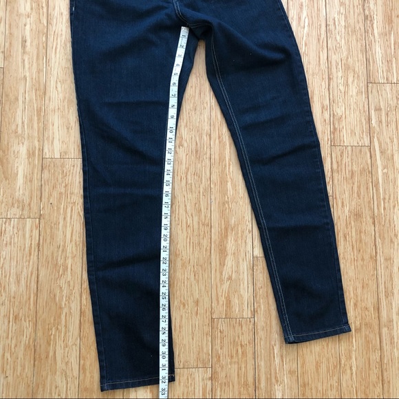 Vintage RocaWear Junior Skinny Blue Jeans size 13 Embroidered Pockets - Picture 6 of 12